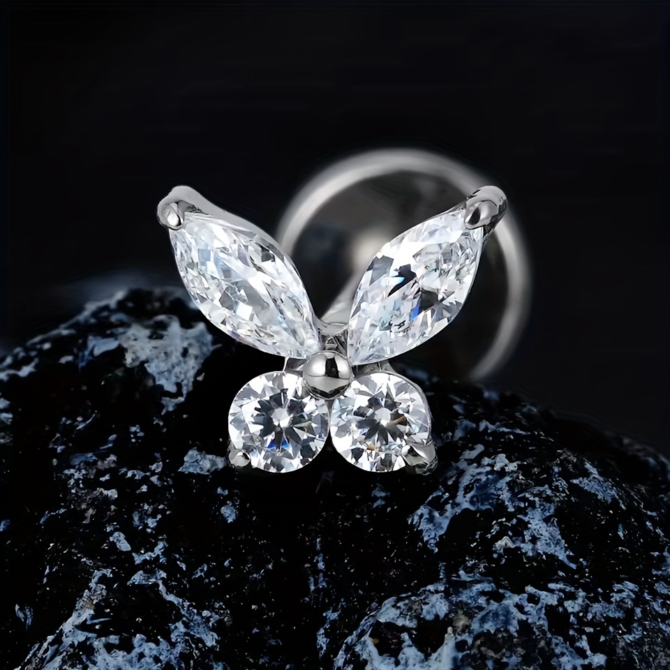 Women's Exquisite Titanium Alloy Butterfly-Shaped Cartilage Earring